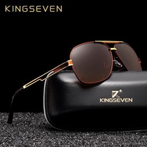 KINGSEVEN Brand Polarized Sunglasses Men New Fashion Sun Glasses With Accessories Unisex Driving