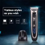Hair Trimmer Rechargeable Electric Hair Clipper Men Cordless Haircut Adjustable Ceramic Blade